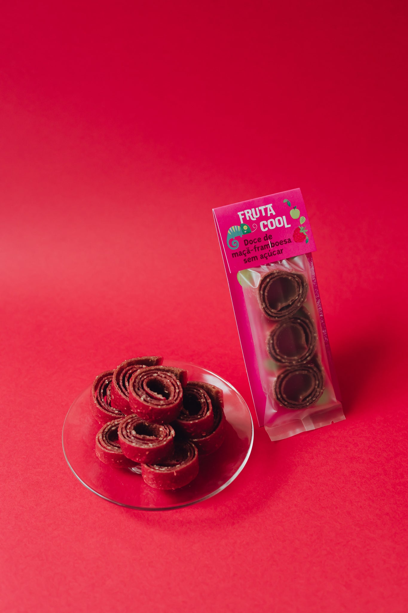 Apple-raspberry sugar-free candy