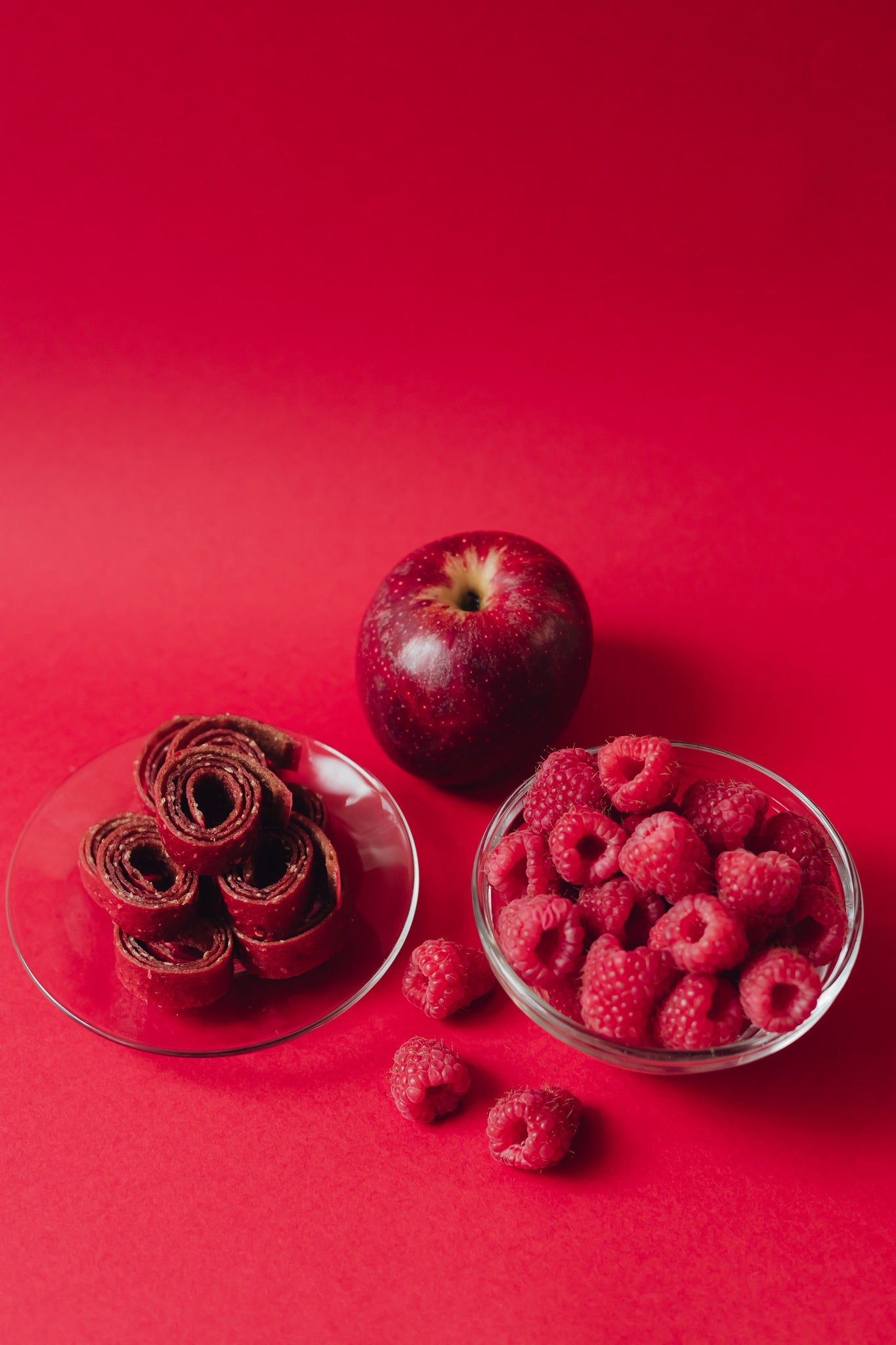 Apple-raspberry sugar-free candy