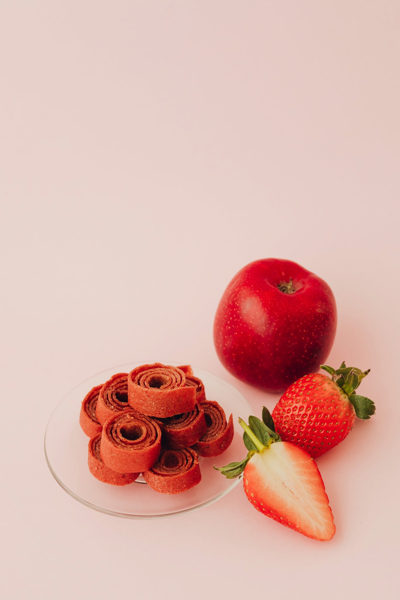 Apple-strawberry sugar-free candy