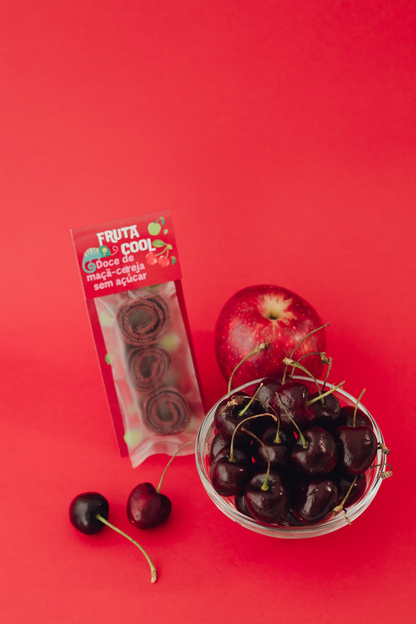 Apple-cherry sugar-free candy