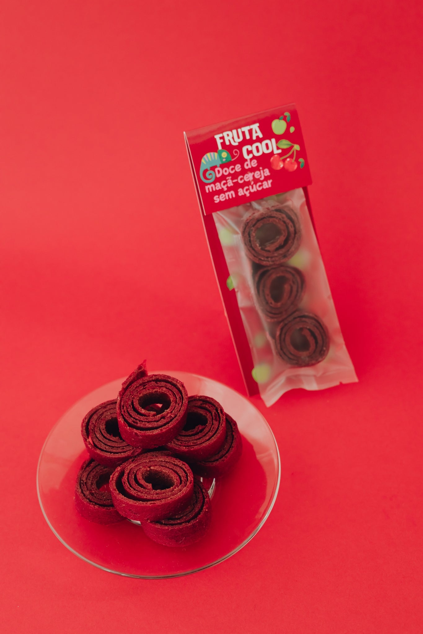 Apple-cherry sugar-free candy